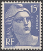 Timbres de France - 1951 - Yvert et Tellier n°886 - Marianne de Gandon - 15frs bleu