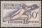 Timbres de France - 1953 - Yvert et Tellier n°962 - Jeux olympiques d’été d’Helsinki - Escrime