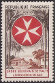 Timbres de France - 1956 - Yvert et Tellier n°1062 - Ordre souverain de Malte - Léproserie en A.E.F.