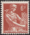 Timbres de France - 1957 - Yvert et Tellier n°1115 - Moissonneuse de Muller - 6frs brun-orange