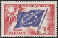 Timbres de France - 1958 - Yvert et Tellier n°SE20 - Conseil de l’Europe - Drapeau de l'Europe - 35frs