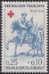 Timbres de France - 1960 - Yvert et Tellier n°1279 - Croix-Rouge - Église Saint-Martin - « Charité de saint Martin »