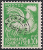Timbres de France - 1960 - Yvert et Tellier n°PR122 - Coq gaulois - 55c vert-jaune