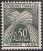 Timbres de France - 1960 - Yvert et Tellier n°TA93 - Timbre-taxe - Gerbes de blé - 50c vert foncé