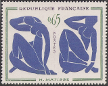 Timbres de France - 1961 - Yvert et Tellier n°1320 - Musée imaginaire - Henri Matisse - « Nus bleus »