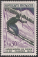 Timbres de France - 1962 - Yvert et Tellier n°1327 - Championnats du monde de ski alpin - Slalom