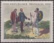 Timbres de France - 1962 - Yvert et Tellier n°1363 - Musée imaginaire - Gustave Courbet - « Bonjour Monsieur Courbet »