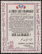 Timbres de France - 1964 - Yvert et Tellier n°1408 - XXe anniversaire de la Libération - Appel du 18 juin 1940