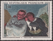 Timbres de France - 1966 - Yvert et Tellier n°1494 - Honoré Daumier - « Crispin et Scapin »