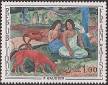 Timbres de France - 1968 - Yvert et Tellier n°1568 - Paul Gauguin - « Arearea »