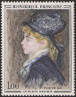 Timbres de France - 1968 - Yvert et Tellier n°1570 - Auguste Renoir - « Portrait de modèle »
