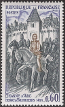 Timbres de France - 1968 - Yvert et Tellier n°1579 - Histoire de France - Février 1429 : départ de Jeanne d'Arc de Vaucouleurs