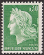 Timbres de France - 1969 - Yvert et Tellier n°1536A - Marianne de Cheffer - 30c avec signature vert