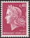 Timbres de France - 1969 - Yvert et Tellier n°1536B - Marianne de Cheffer - 40c rouge