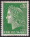 Timbres de France - 1970 - Yvert et Tellier n°1611B - Marianne de Cheffer - 30c vert avec bande phosphorescente