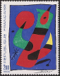 Timbres de France - 1974 - Yvert et Tellier n°1811 - Exposition philatélique internationale 'Arphila' - Œuvre originale de Joan Miró