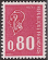 Timbres de France - 1974 - Yvert et Tellier n°1816 - Marianne de Béquet - 80c rouge