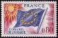 Timbres de France - 1975 - Yvert et Tellier n°SE47 - Conseil de l’Europe - Drapeau de l'Europe - 80c