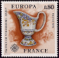 Timbres de France - 1976 - Yvert et Tellier n°1877 - Europa - Faïence de Strasbourg, XVIIIe siècle