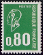 Timbres de France - 1976 - Yvert et Tellier n°1891 - Marianne de Béquet - 80c vert