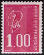 Timbres de France - 1976 - Yvert et Tellier n°1892 - Marianne de Béquet - 1fr rouge