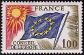 Timbres de France - 1976 - Yvert et Tellier n°SE49 - Conseil de l'Europe - Drapeau de l'Europe - 1fr
