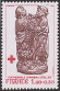 Timbres de France - 1980 - Yvert et Tellier n°2117 - Croix-Rouge - Stalles de la cathédrale d'Amiens - « Le raisin de la Terre promise »