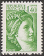 Timbres de France - 1981 - Yvert et Tellier n°2154 - Sabine de Gandon - 1,40frs vert « République Française »