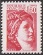 Timbres de France - 1981 - Yvert et Tellier n°2155 - Sabine de Gandon - 1,60frs rouge « République Française »
