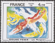 Timbres de France - 1981 - Yvert et Tellier n°2168 - Édouard Pignon - « Les Plongeurs »